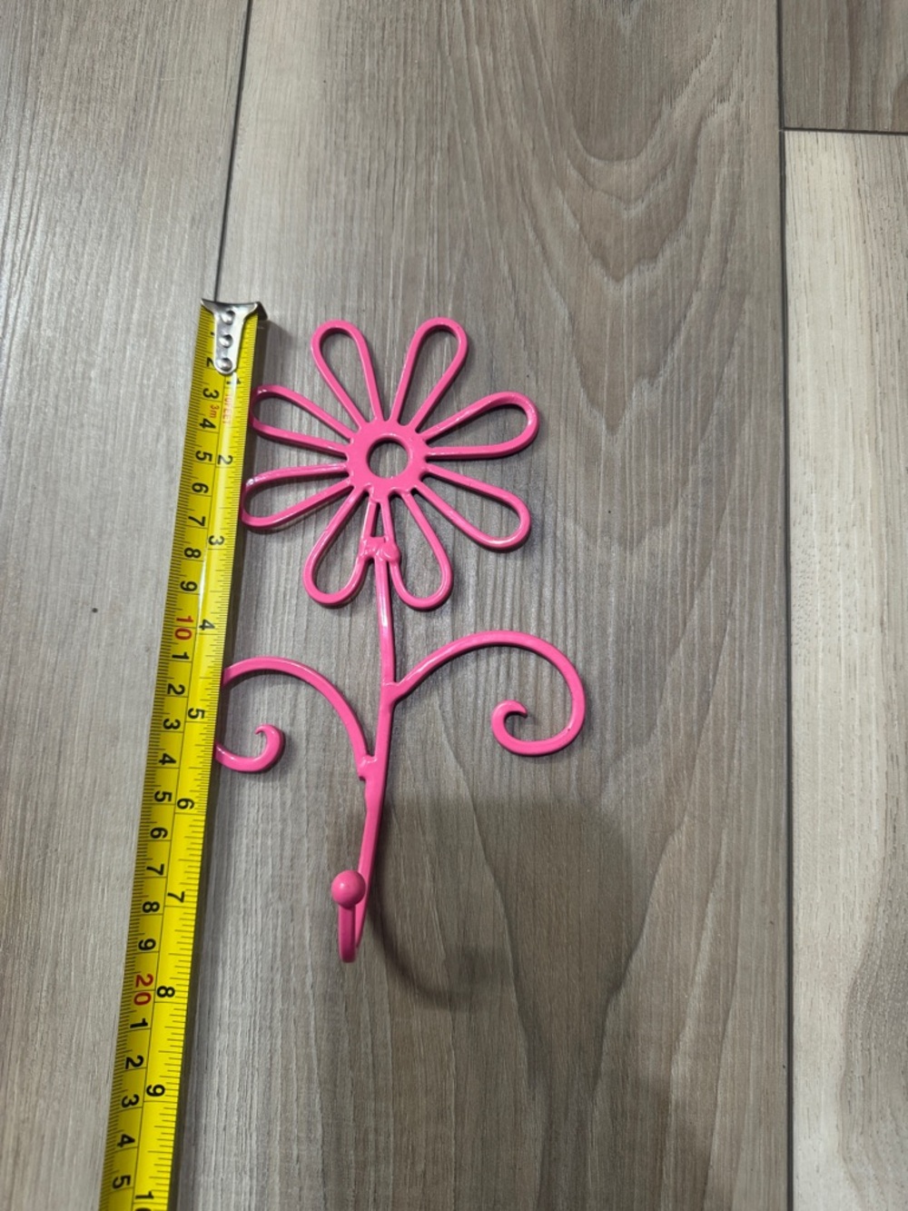 Pink Floral Wall Hook - Decorative Home Wall Decor